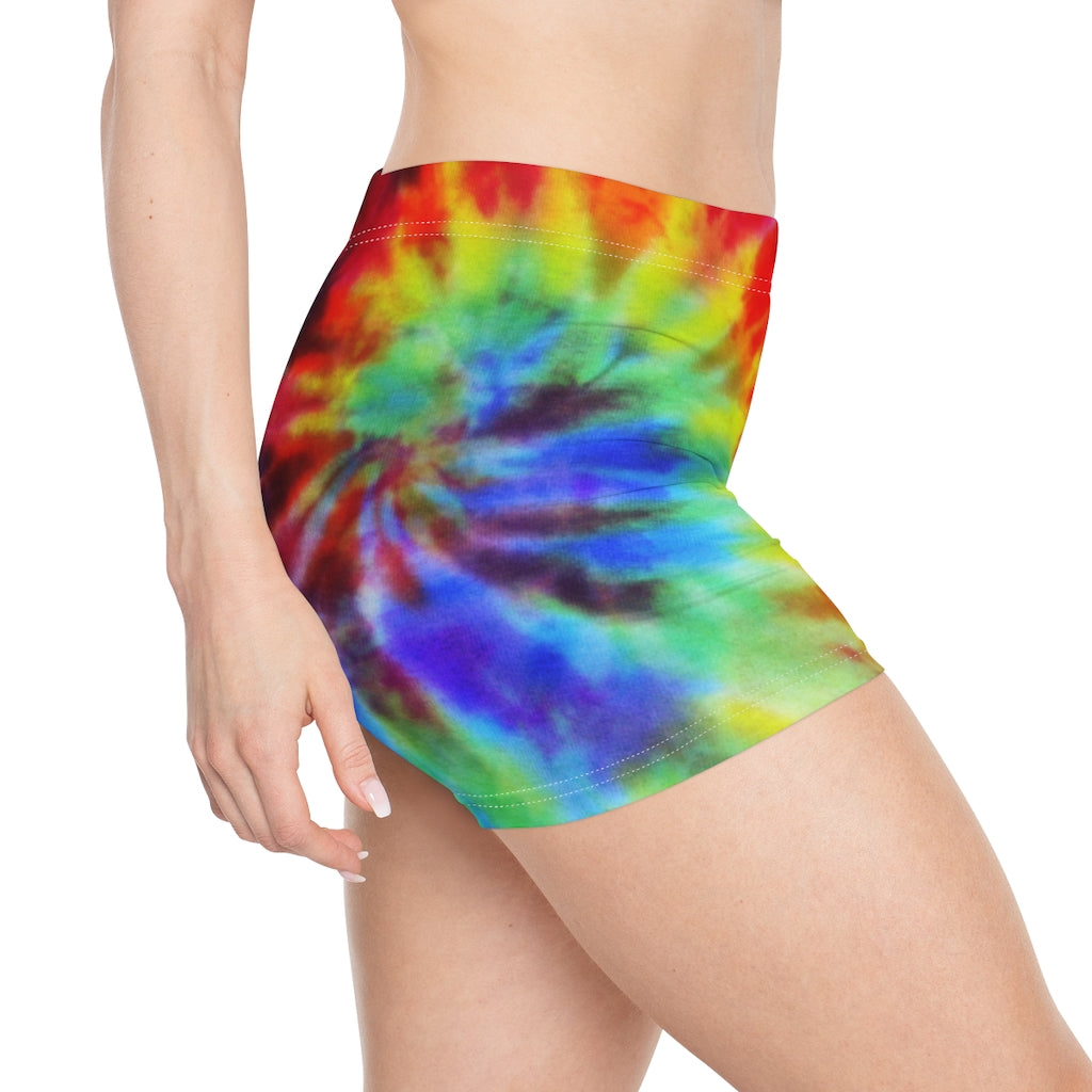 Multicolored Tie Dye Shorts
